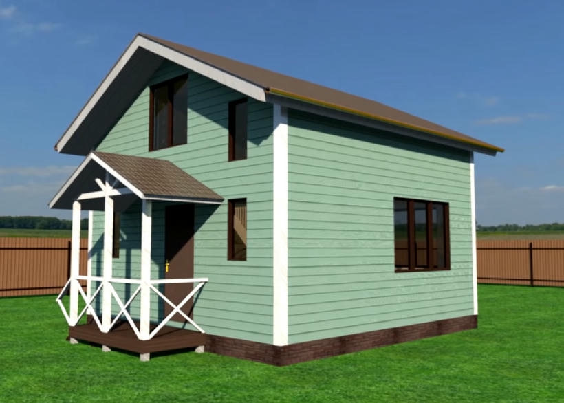 дом 6 на 6 дачный домик